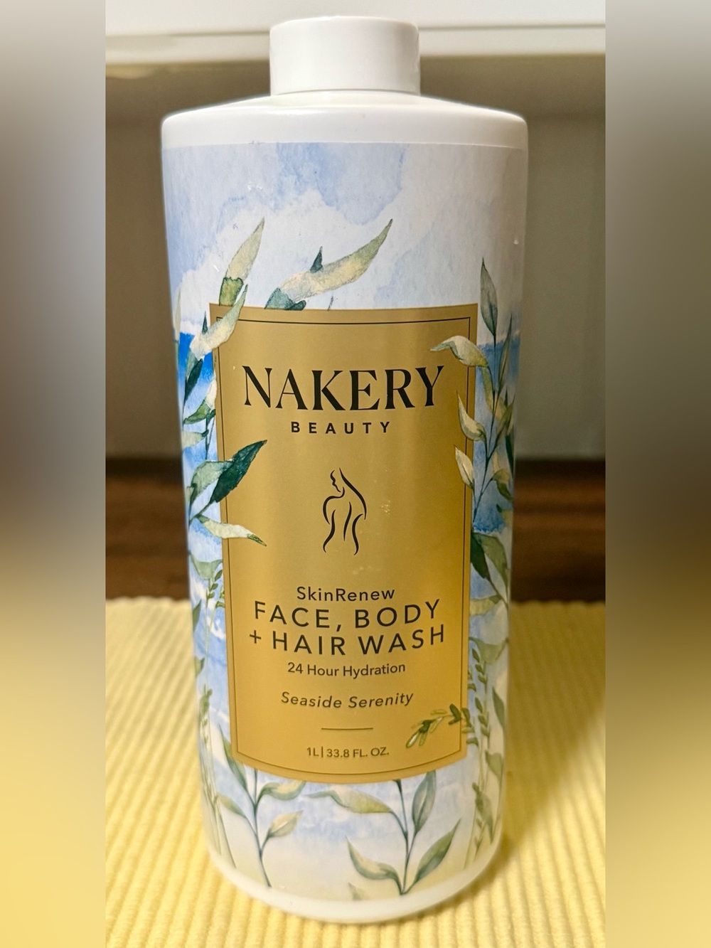 Nakery Beauty SkinRenew Face, Body + Hair Wash Seaside Serenity 1 Liter Bottle